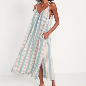 Old Navy Blue and Pink Swim Coverup